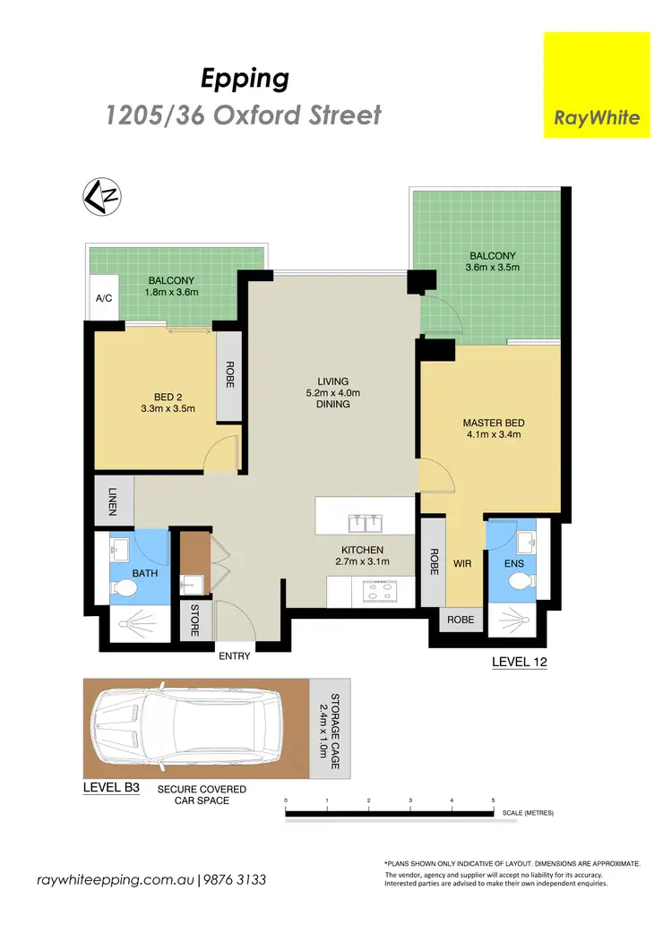 Floorplan of Homely apartment listing, 1205/36 Oxford Street, Epping NSW 2121