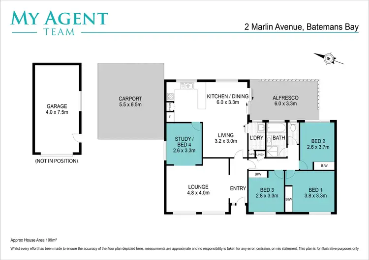 Floorplan of Homely house listing, 2 Marlin Avenue, Batemans Bay NSW 2536