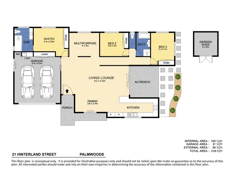 Floorplan of Homely house listing, 21 Hinterland Street, Palmwoods QLD 4555