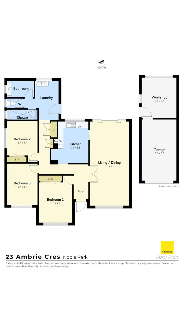 Floorplan of Homely house listing, 23 Ambrie Crescent, Noble Park VIC 3174