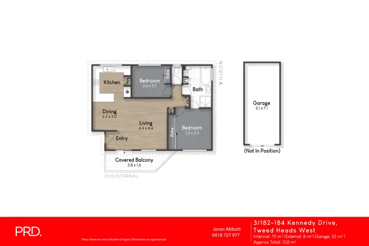 Floorplan of Homely apartment listing, 3/182-184 Kennedy Drive, Tweed Heads West NSW 2485