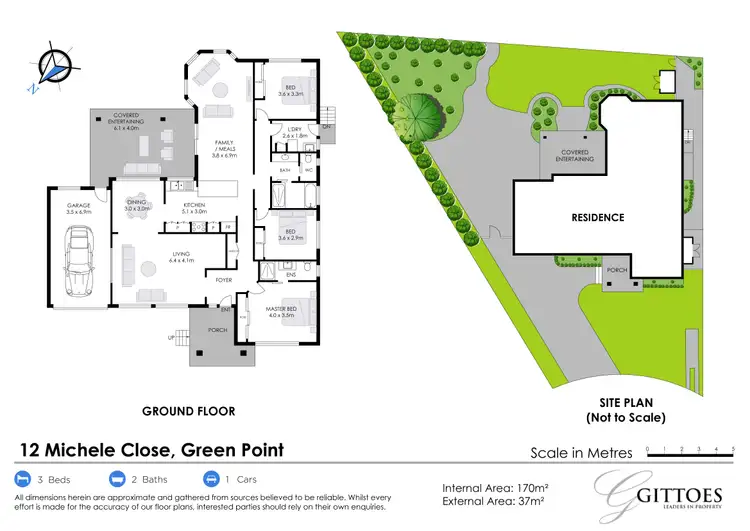Floorplan of Homely house listing, 12 Michele Close, Green Point NSW 2251