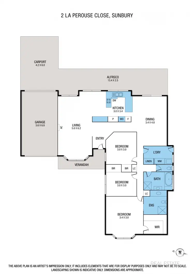 Floorplan of Homely house listing, 2 La Perouse Close, Sunbury VIC 3429