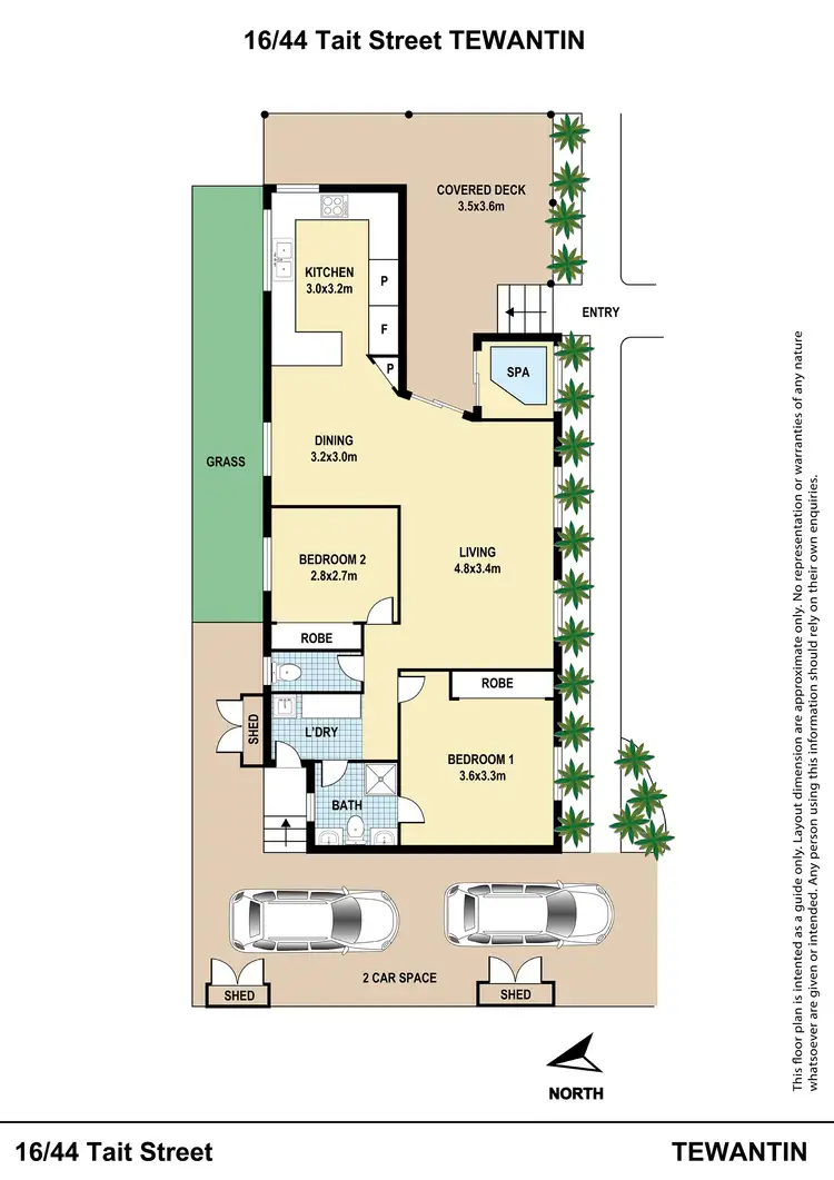 Floorplan of Homely unit listing, 16/44 Tait Street, Tewantin QLD 4565