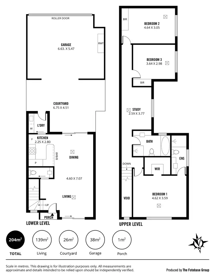 Floorplan of Homely townhouse listing, 1/34 George Street, Paradise SA 5075