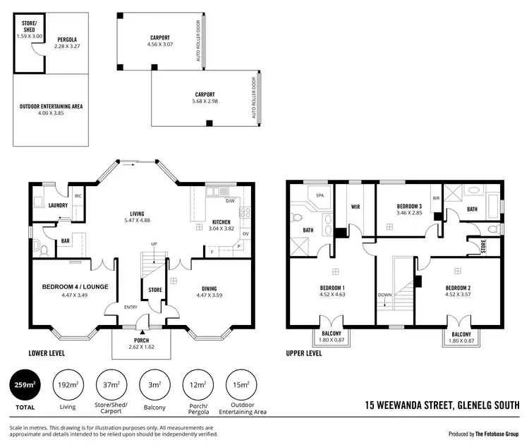 Floorplan of Homely house listing, 15 Weewanda Street, Glenelg South SA 5045