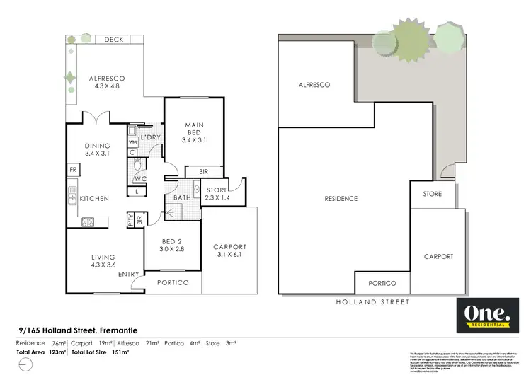 Floorplan of Homely villa listing, 9/165 Holland Street, Fremantle WA 6160
