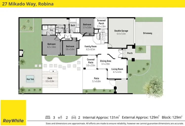 Floorplan of Homely house listing, 27 Mikado Way, Robina QLD 4226