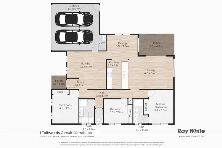 Floorplan of Homely house listing, 1 Tallwoods Circuit, Yarrabilba QLD 4207