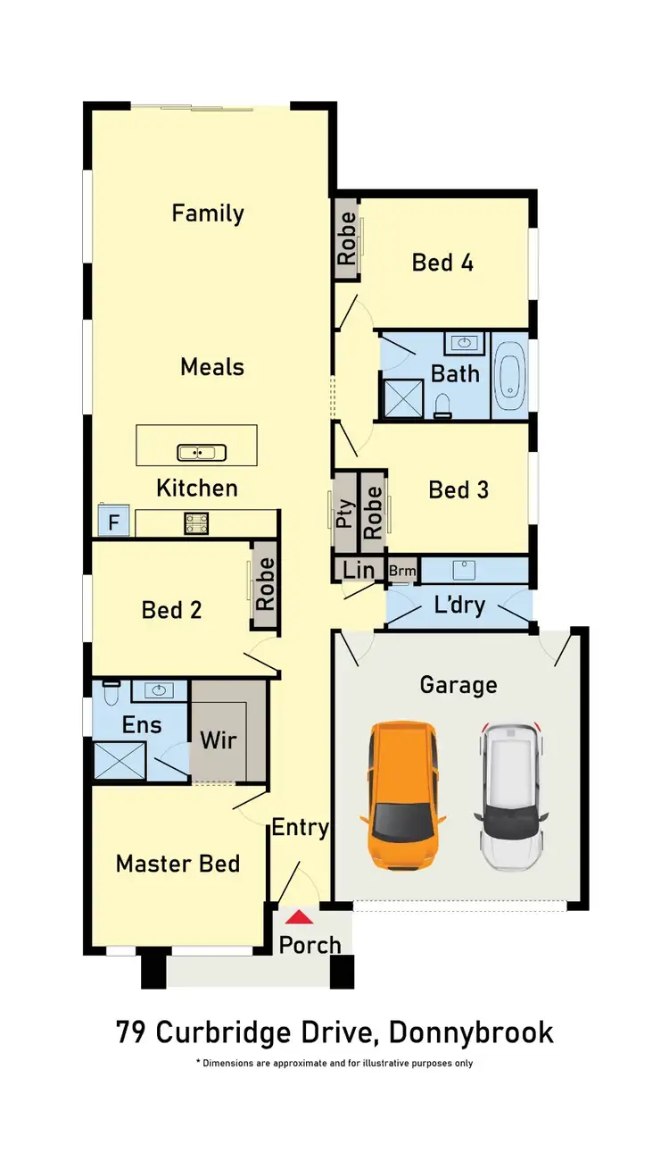 Floorplan of Homely house listing, 79 Curbridge Drive, Donnybrook VIC 3064
