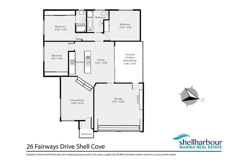 Floorplan of Homely house listing, 26 Fairways Drive, Shell Cove NSW 2529