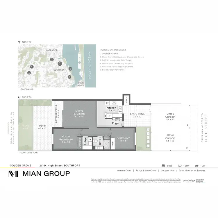 Floorplan of Homely unit listing, 2/164 High Street, Southport QLD 4215