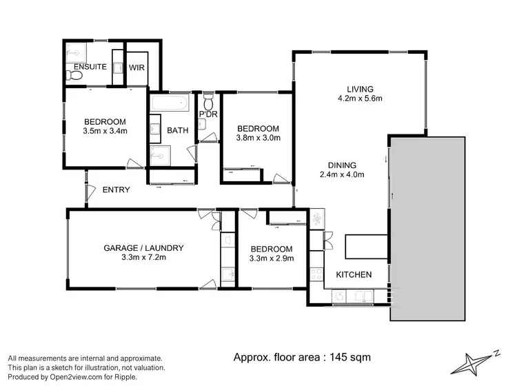 Floorplan of Homely house listing, 19 Banksfield Street, Rokeby TAS 7019