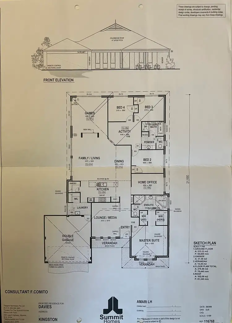 Floorplan of Homely house listing, 68 Braidwood Drive, Australind WA 6233