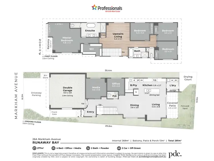Floorplan of Homely house listing, 26A Markham Avenue, Runaway Bay QLD 4216
