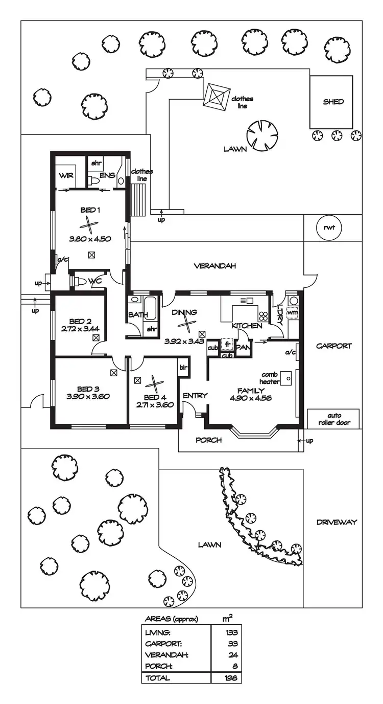 Floorplan of Homely house listing, 82 Flockhart Avenue, Valley View SA 5093