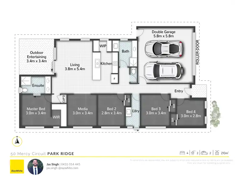 Floorplan of Homely house listing, 50 Mercy Circuit, Park Ridge QLD 4125