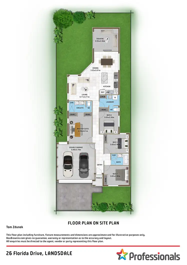 Floorplan of Homely house listing, 26 Florida Drive, Landsdale WA 6065