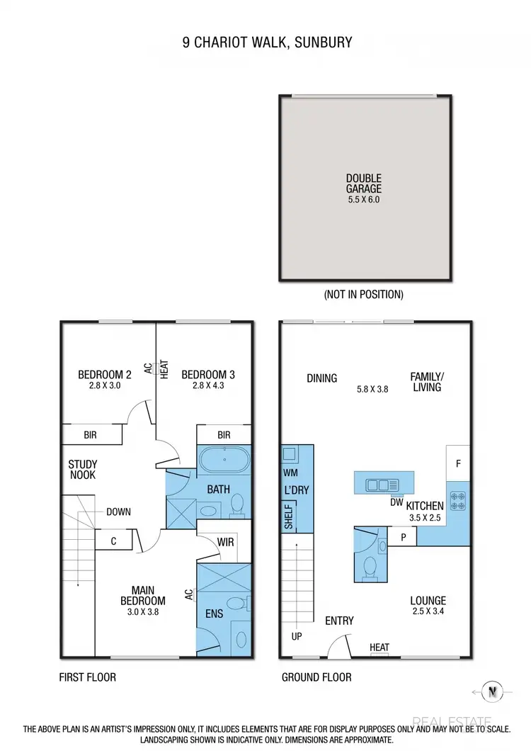 Floorplan of Homely house listing, 9 Chariot Walk, Sunbury VIC 3429