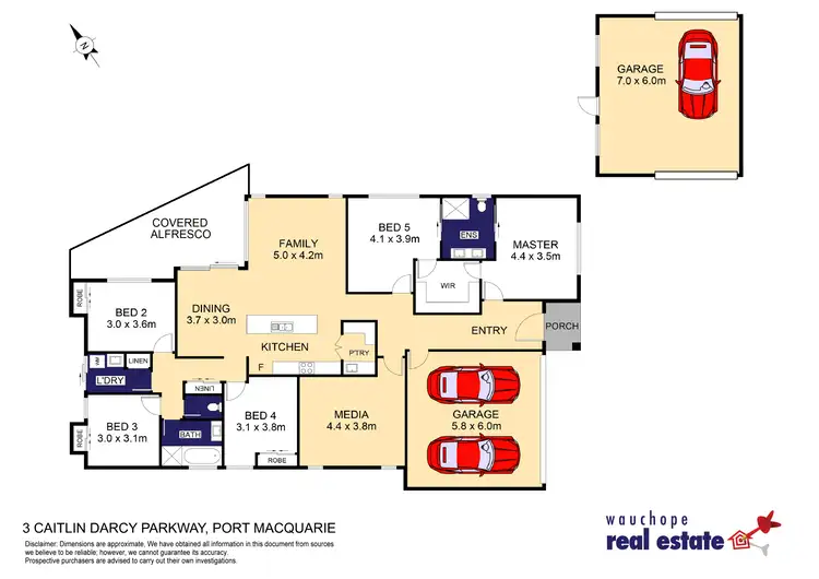 Floorplan of Homely house listing, 3 Caitlin Darcy Parkway, Port Macquarie NSW 2444