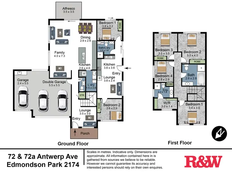 Floorplan of Homely house listing, 72 & 72A Antwerp Ave, Edmondson Park NSW 2174