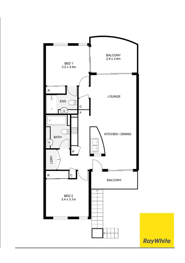 Floorplan of Homely unit listing, 243/2 Keem Street, Trinity Beach QLD 4879