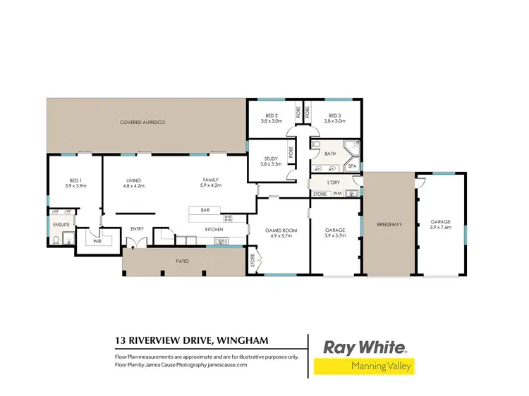 Floorplan of Homely rural property listing, 13 Riverview Drive, Wingham NSW 2429