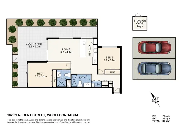 Floorplan of Homely apartment listing, 102/37-39 Regent Street, Woolloongabba QLD 4102