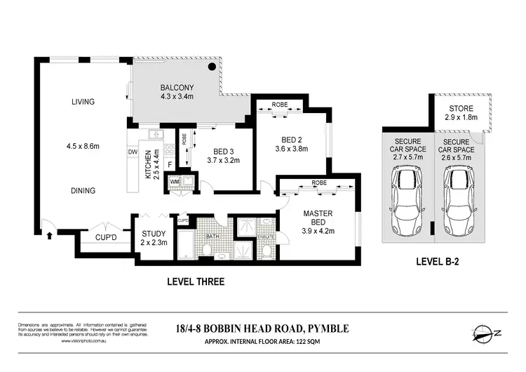 Floorplan of Homely apartment listing, 18/4-8 Bobbin Head Road, Pymble NSW 2073