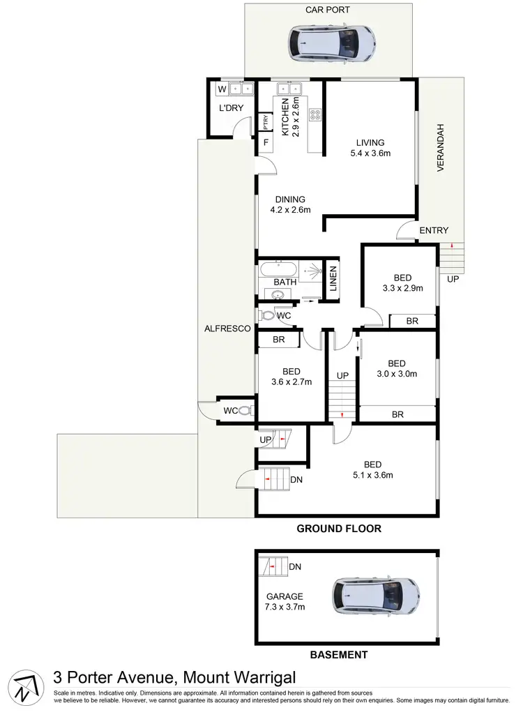 Floorplan of Homely house listing, 3 Porter Avenue, Mount Warrigal NSW 2528