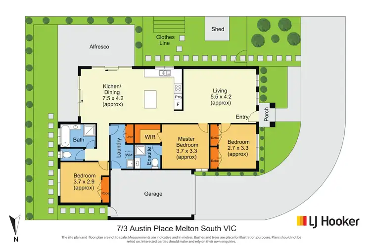 Floorplan of Homely unit listing, 7/3 Austin Place, Melton South VIC 3338