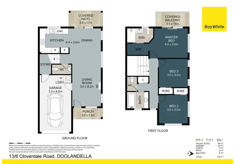 Floorplan of Homely townhouse listing, 13/6 Cloverdale Road, Doolandella QLD 4077