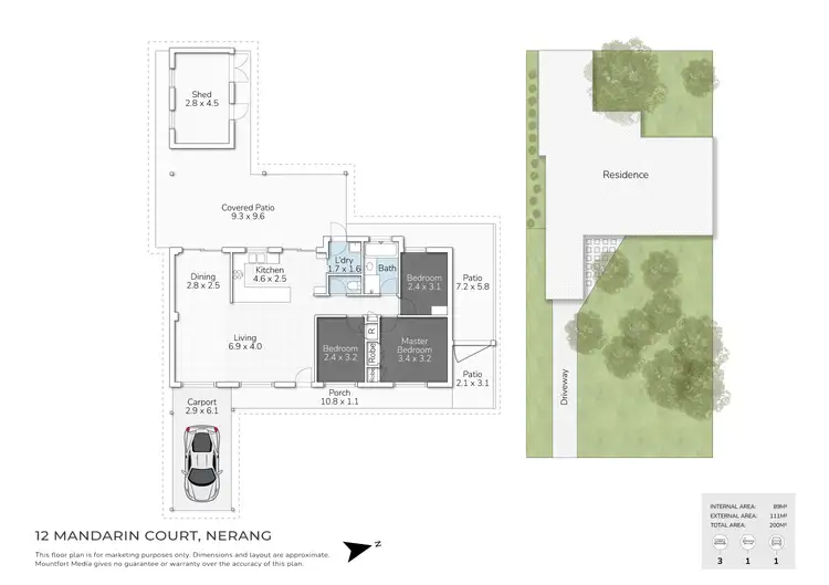 Floorplan of Homely house listing, 12 Mandarin Court, Nerang QLD 4211