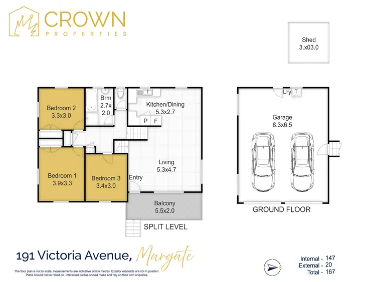 Floorplan of Homely house listing, 191 Victoria Avenue, Margate QLD 4019