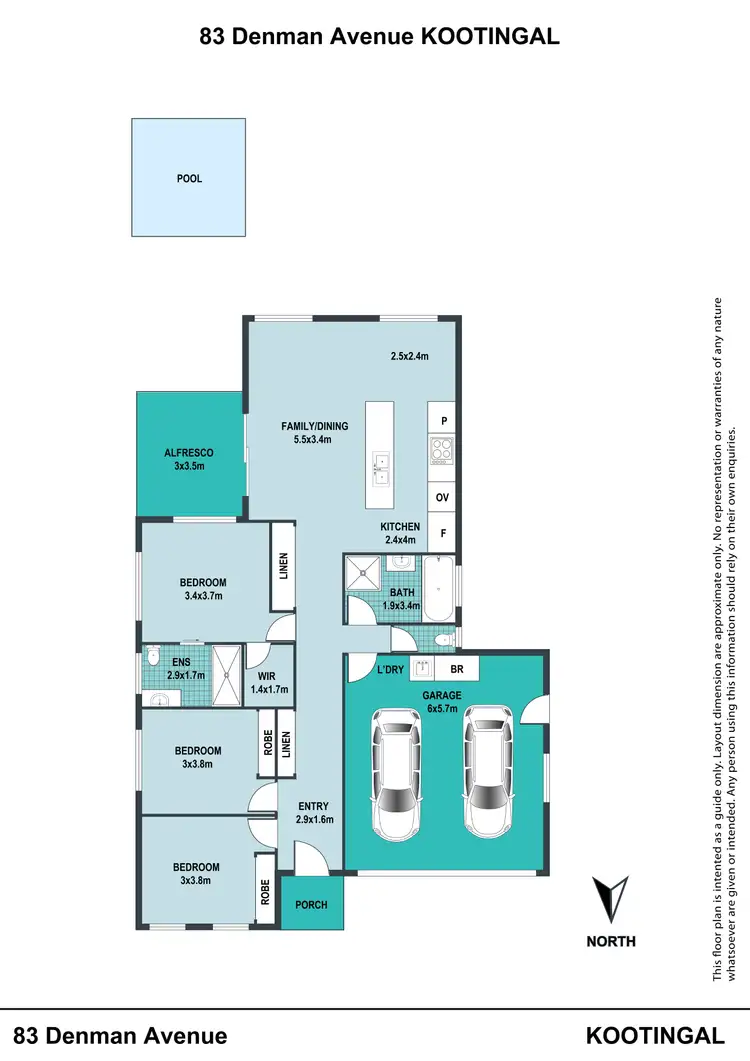 Floorplan of Homely house listing, 83 Denman Avenue, Kootingal NSW 2352