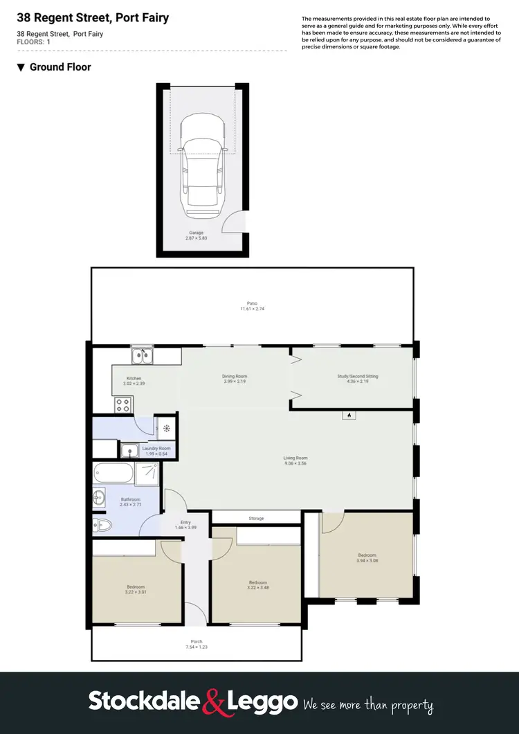 Floorplan of Homely house listing, 38 Regent Street, Port Fairy VIC 3284