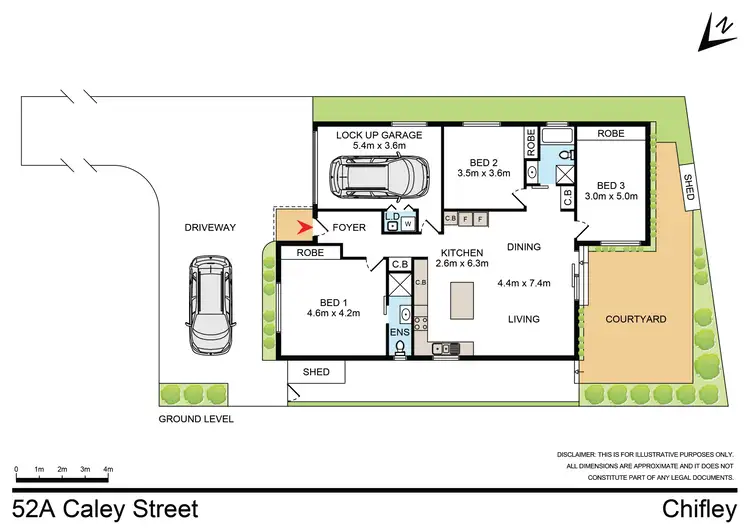 Floorplan of Homely house listing, 52A Caley Street, Chifley NSW 2036