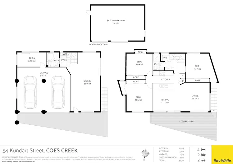 Floorplan of Homely house listing, 54 Kundart Street, Coes Creek QLD 4560