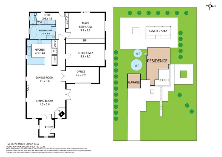 Floorplan of Homely house listing, 155 Skene Street, Lexton VIC 3352
