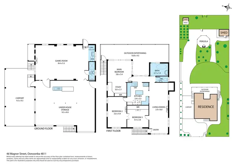 Floorplan of Homely house listing, 46 Wagner Street, Oonoonba QLD 4811