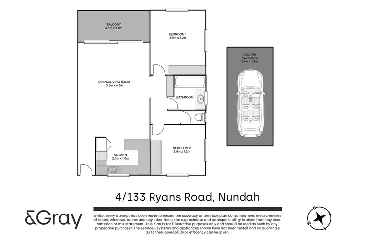 Floorplan of Homely unit listing, 4/133 Ryans Road, Nundah QLD 4012