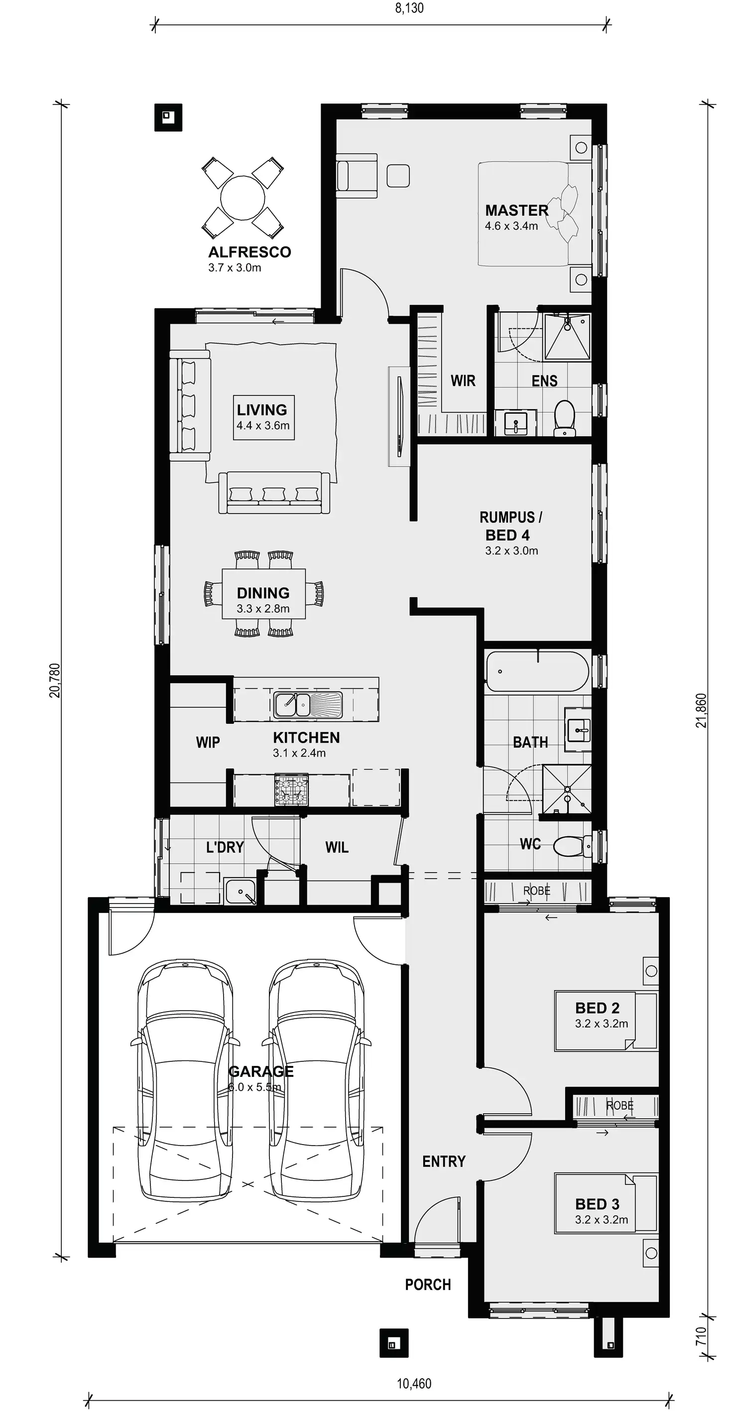 Floorplan of Homely house listing, Lot 2132 Pinatubo Street, Truganina VIC 3029