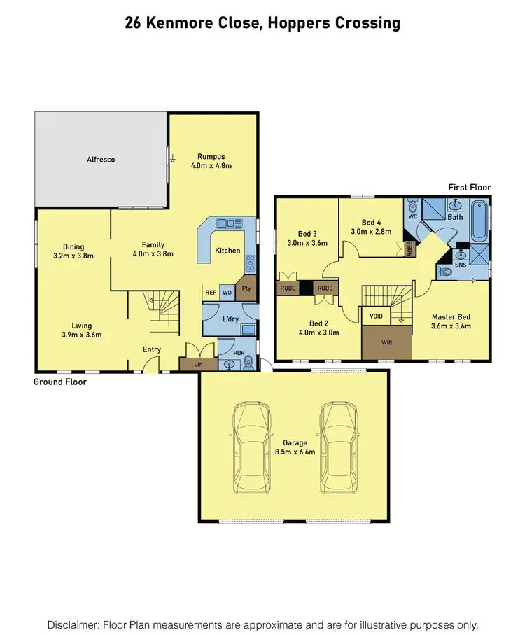Floorplan of Homely house listing, 26 Kenmore Close, Hoppers Crossing VIC 3029