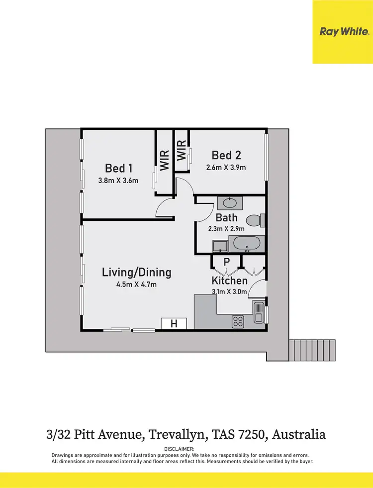 Floorplan of Homely block of units listing, units 1,2,3,4/32 Pitt Avenue, Trevallyn TAS 7250