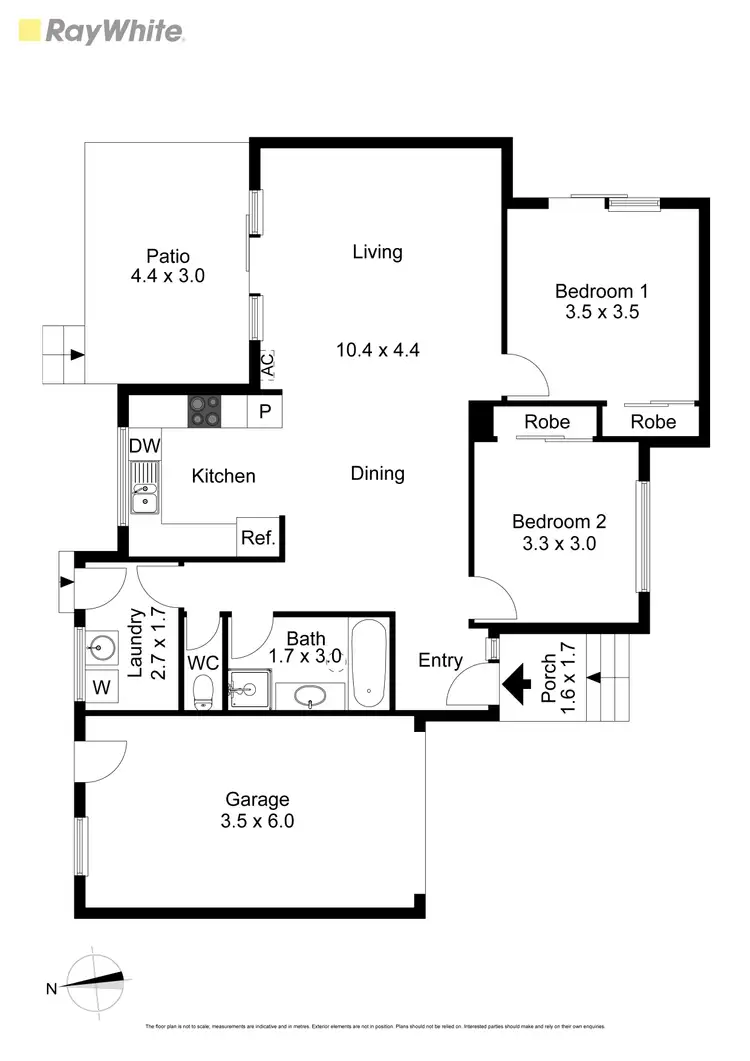 Floorplan of Homely villa listing, 2/16 Cuthbert Road, Reservoir VIC 3073