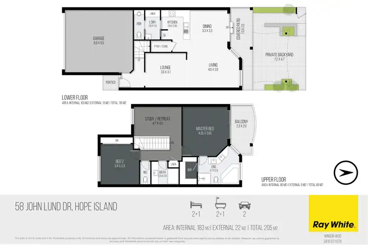 Floorplan of Homely house listing, 58 John Lund Drive, Hope Island QLD 4212