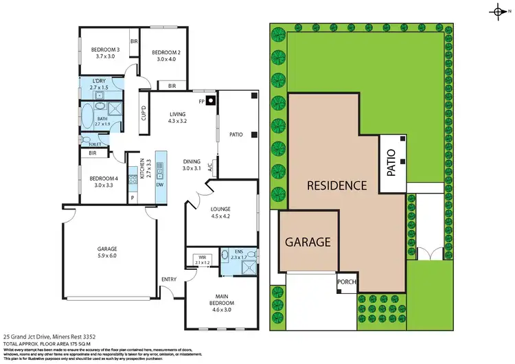 Floorplan of Homely house listing, 25 Grand Junction Drive, Miners Rest VIC 3352