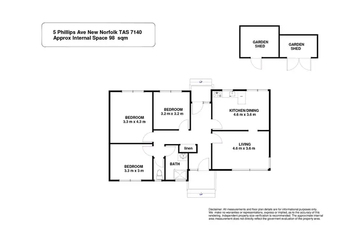 Floorplan of Homely house listing, 5 Phillips Avenue, New Norfolk TAS 7140