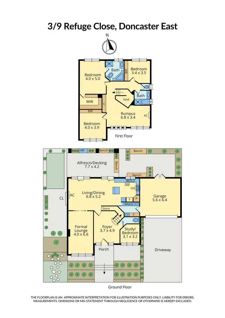 Floorplan of Homely house listing, 3/9 Refuge Close, Doncaster East VIC 3109