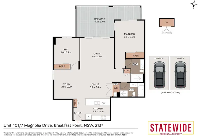 Floorplan of Homely apartment listing, 401/7-11 Magnolia Drive, Breakfast Point NSW 2137